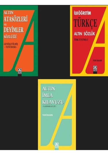 Altın Kitap Ilköğretim Türkçe Sözlük-imla Klavuzu-atasözü Ve Deyimler Sözlüğü--3 Kitap--