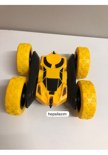 Uzaktan Kumandalı 360 Dönen Şarjlı Akrobat Stunt Car Araba Sarı
