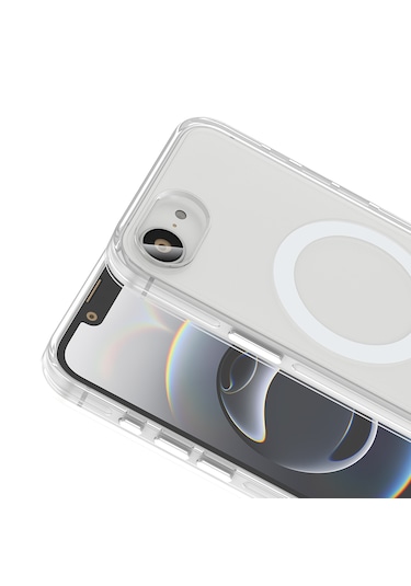 Apple Uyumlu iPhone 17e Kılıf M-safe Şarj Özellikli Kamera Korumalı Yumuşak Kripto Kapak Şeffaf