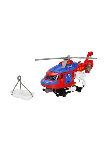 Sesli Işıklı Motorize Kurtarma Helikopteri 20 Cm Vinçli Sedyeli Ses & Işık Efektli Motorize İl
