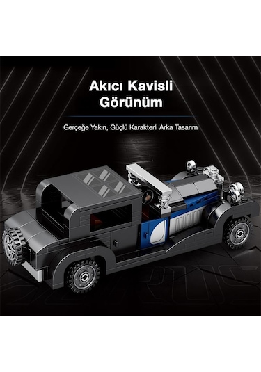 Reobrix Creator 814 Bugatti Type 41 Royale Klasik Araba Yaratıcı Yapı Blok Seti Building Blocks - 249 Parça