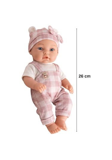 26 Cm Tam Kauçuk Gerçekçi Et Bebek - Kıyafetli, Biberonlu & Emzikli Set S