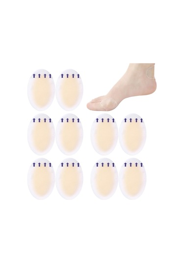 Suntek 10 Adet Jel Ayakkabı Çıkartmaları Spor 44mmx69mm