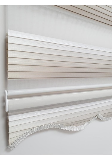 Bbb Geniş Pliseli Renk Geçişli Zebra Stor Perde Mz293