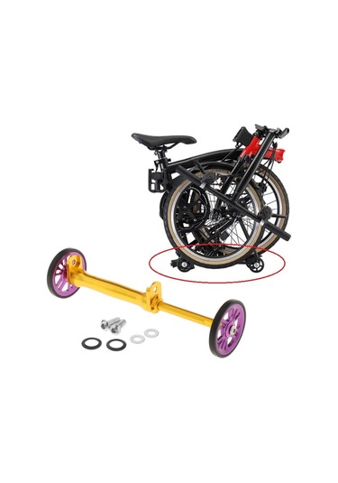 Suntek Bisiklet Altın Mor Için Katlanır Bisiklet Kolay Altın - Mor