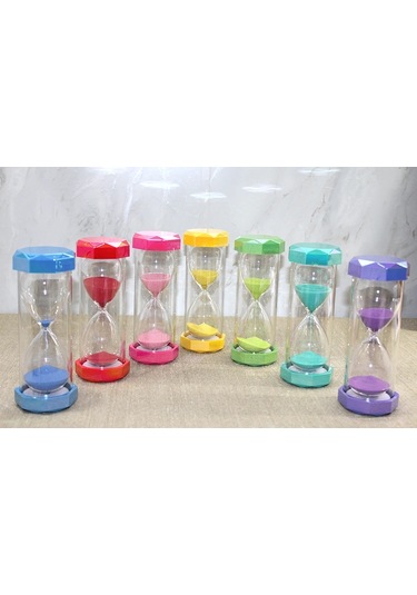 Plastik Çerçeveli Renkli 30 Dk Kum Saati