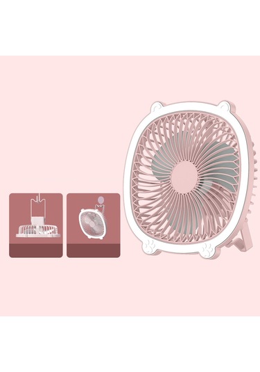 Suntek Masa Vantilatörü Mutfak Ev Ofis Sessiz Çalışma Pembe