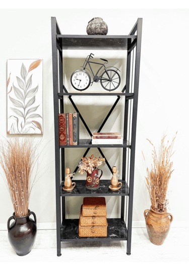 Tanraf Arya Telli Black Kitaplık