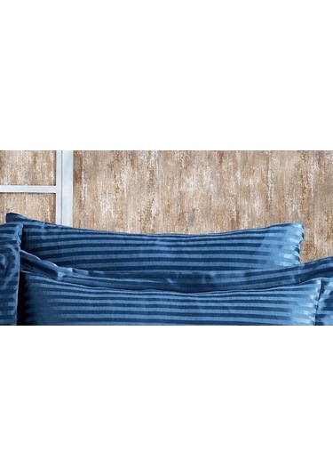Bella Bambu Jakar Kumaş Indigo Çift Kiş. Nevresim Takımı 6 Parça - 1181 Renkli