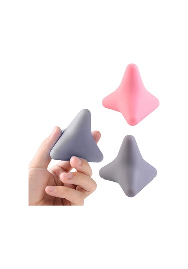 Anjiexun Silikon Masaj Konisi Katı Top Psoas Kas Gevşetme Sırt Ayak Yogası 2 Pembe