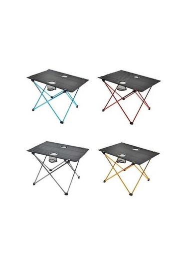 Ebitda 8249 Dış Mekan Ultra Hafif Alüminyum Katlanır Masa Küçük Taşınabilir Piknik Masası Turuncu Turuncu