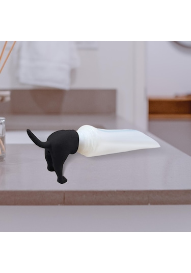 Homyl Kaka Diş Macunu Kapağı Şapka Dispenseri Çocuklar Siyah Siyah Diğer