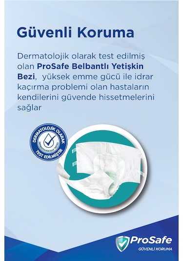 Prosafe Belbantlı Yetişkin Hasta Bezi Orta M 30'lu X2 M