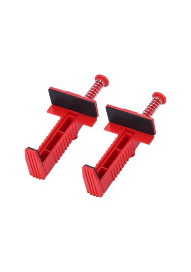 Geeroyoo 2 Adet Tuğla Çizgi Aleti - Tuğlaçılar İçin Dayanıklı Plastik Sabitleyici, Kaymaz Önlü, Hızlı Ve Doğru Uygulama Kırmızı