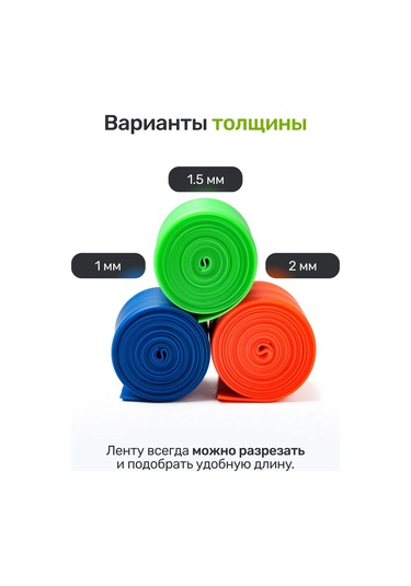 Rubosport Antrenman İçin Direnç Bandı, 5 M 379848098 Yeşil