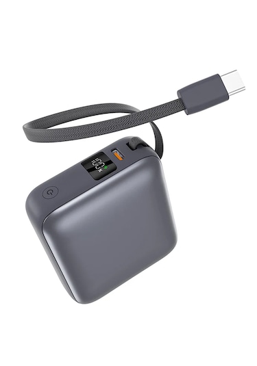 10000mah 35w Powerbank Siyah - Hızlı Şarj - Taşınabilir Güç Kaynağı - Taşınabilir Şarj Cihazı Siyah