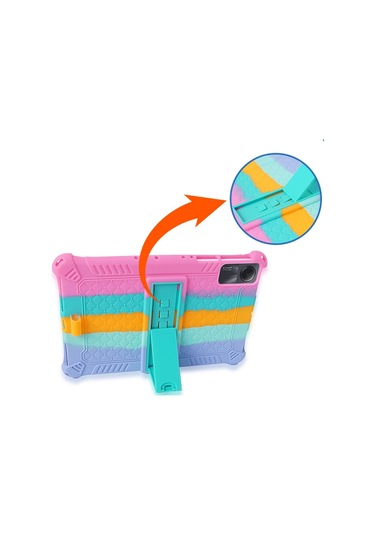 Xiaomi Uyumlu Redmi Pad Se Case Pc+silikon Tablet Kickstand Kılıf Omuz Kayışı
