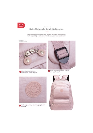 Kadın Seyahat Çantası Büyük Kapasiteli Öğrenci Omuz Çantası Büyük Dağcılık Çantası Gri