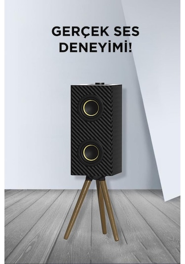 Kablosuz Hoparlör 24w Çift Sürücü, 3000mah Batarya, Taşınabilir Ayaklı Speaker