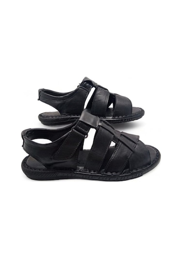 Magic Shoes Hakiki Deri Ortopedik Erkek Sandalet 001