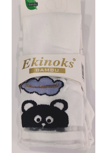 Ekinoks Kız Çocuk Beyaz Külotlu Çorap Beyaz (524894490)