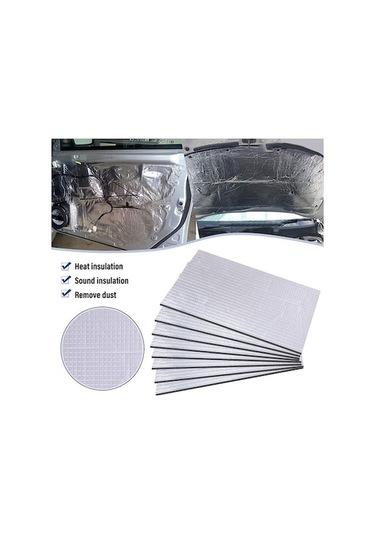 Flybuy Yalıtım Ses Pedi Kaput Folyo Kalın Araba Alüminyum 250x180x10mm Zx