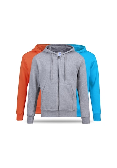 Outdoor Kışlık Kapüşonlu Fermuarlı Polar Hırka 001