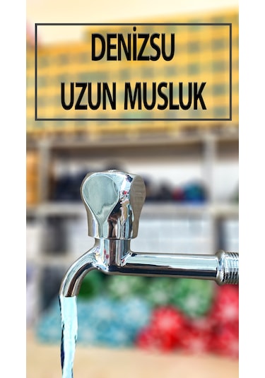 1/2'' Uzun Tip Musluk Lavabo Evye Bahçe Dış Mekan Uyumlu