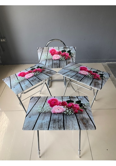 Camlı Çanta Sehpa, Sehpa, Zigon, 4lü Zigon, Çanta Sehpa,4lü Sehpa