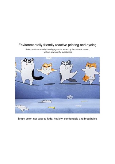 Sones Çift Kişilik Dört Mevsim Baskılı Tam Kapsama Elastik Kaymaz Kanepe Örtüsü Sessiz