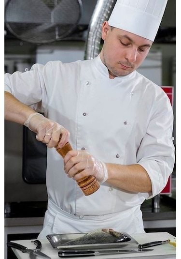 2'li Set Masterchef Tuz Karabiber Değirmeni Baharat Öğütücü Ceviz