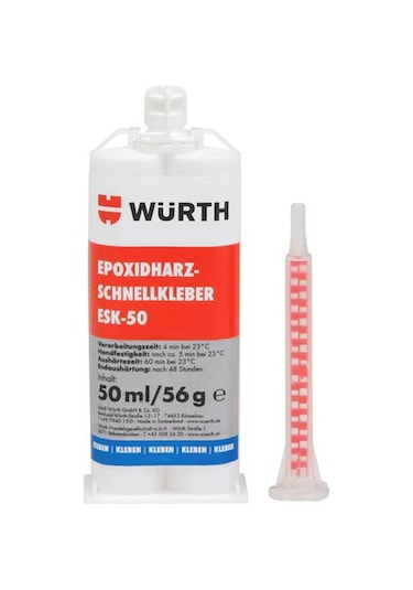 Würth Çift Komponentli Epoksi Reçine Hızlı Yapıştırıcı 50ml