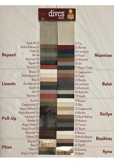 Balat Serisi Premium 1. Kalite Döşemelik Suni Deri [7 Renk]