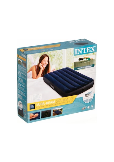 64757 Intex Fiber-tech Klasik Yatak 99x191x25 CM Lacivert