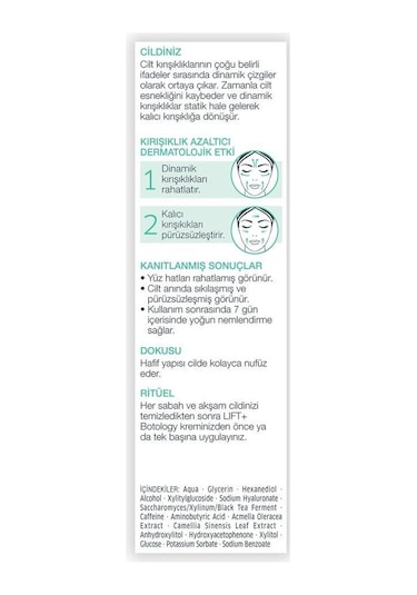 Diadermine Lift + Botology Kırışıklık Karşıtı Serum 40 ML