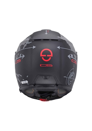 Schubert C5 Globe Black Çene Açılır Motosiklet Kask Siyah