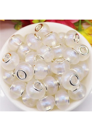 Irisdream 10 Adet Murano Reçine Rondelle Boncuk Bilezik Dıy Takı Yapımılacivert Lacivert