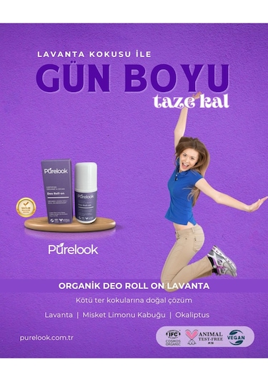 Purelook Lavanta Kadın Roll-On Deodorant 50 ML