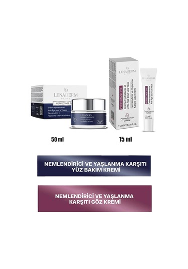 Lenaderm Perfectage Eye Krem 15 Ml+lenaderm Perfectage Face Krem 50 Ml