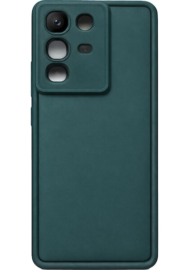 İnfinix Note50-4g Ve Note50pro Uyumlu Kamera Çıkıntılı Mat Silikon Telefon Kılıfı Yeşil