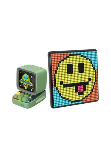 Divoom Ditoo Pro Yeşil Bluetooth Hoparlör + Pixoo Max Led Ekran