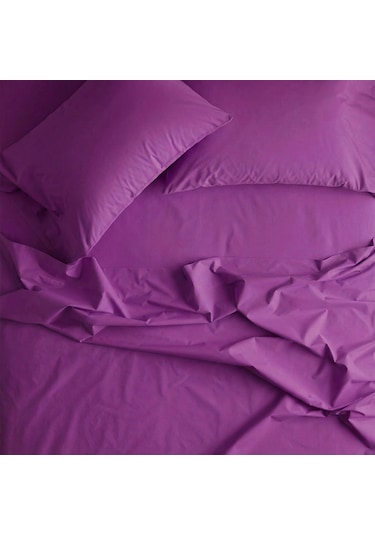 Prime Sleeks %100 Pamuk Yastık Kılıfı 2 Adet - Mor - 50x70cm Mor
