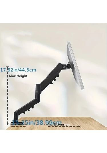 Honeybeeshop Siyah 13 32 Inc Ayarlanabilir Monitör Standı Yükseklik Eğim Açı Kontrolü Vesa