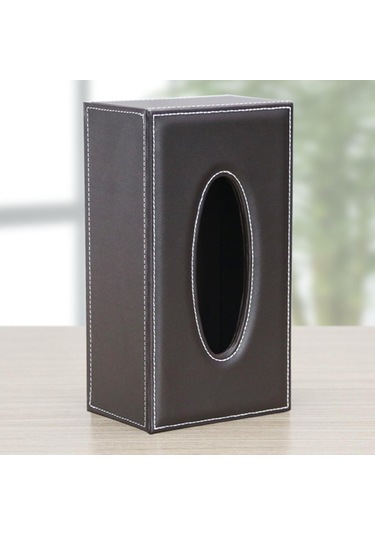 Suntek Ev Kahve Için Pu Suni Deri Mendil Kapak Peçete Kağıt