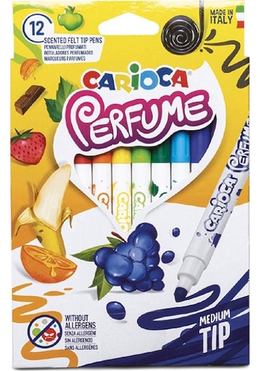 Carioca Perfume Kokulu Keçeli Boya Kalemi 12'li