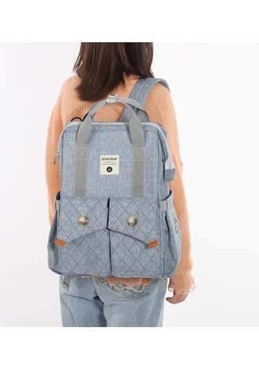 Novahub Moveevo Adresli Sırt Çantası - Kapasiteli, Çok Amaçlı İnsular Bez Mavi