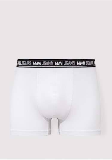 Mavi - Beyaz Basic Boxer 0911082-620 Beyaz