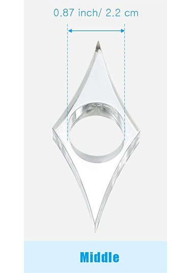 Adet Şeffaf Başparmak Halkası Ayraç Akrilik Kitap Sayfası Tutucu