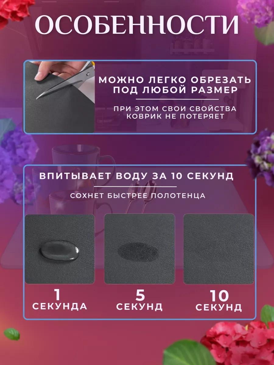 Rugbliss Nanobükümlü Buharlı Bulaşık Paspası Emici 227908104 Bej