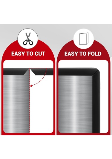 Moveevo 6m Uzunlukta Kendine Yapışkan Kauçuk U Profil Kenar Koruyucu, Kesme Engeli Ve Dekoratif Metal Kenar Tamiri Bantı - U002